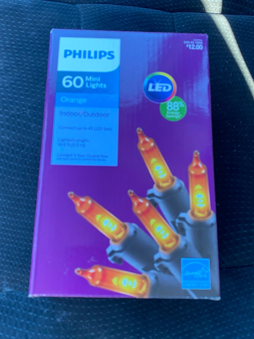3 for $10- Philips Orange LED Mini String Lights - 60 Count